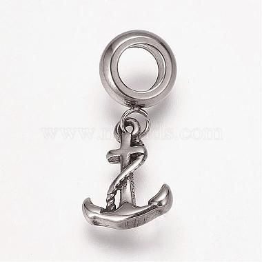 24mm Anchor & Helm Stainless Steel Dangle Beads