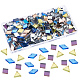 AHADERMAKER 240Pcs 3 Style Mirror Surface Mosaic Tiles Glass Cabochons(DIY-GA0003-70)-1