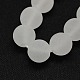 Frosted Natural Gemstone Quartz Crystal Round Beads Strands(G-L093-6mm-04)-2