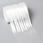 Single Face Satin Ribbon, Polyester Ribbon, Milk White, 3/8 inch(10mm) wide, 25yards/roll(22.86m/roll), 10rolls/group, 250yards/group(228.6m/group)(RC10mmY042)