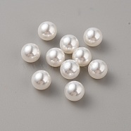 Plastic Imitation Pearl Beads, Round, Seashell Color, 8mm(KY-WH0048-27B)