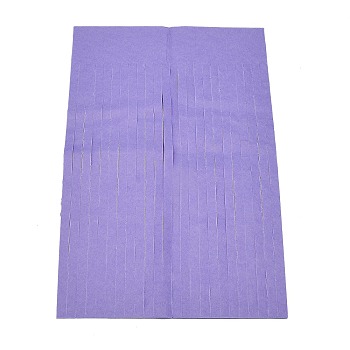 DIY Tissue Paper Tassel Kits, Tassel Garland, Paper Tassel Banner, for Wedding or Birthday, Baby Shower, Anniversary Party Decoration, Purple, Paper: 74x24cm, 5pcs/bag, Ribbon: 6x0.3x0.01cm, 4pcs, Rope: 200cm, 1pc