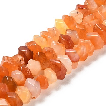 Natural Botswana Agate Beads Strands, Faceted, Nuggets, 10~11x8~10x7~8mm, Hole: 1mm, about 22~23pcs/strand, 7.09~7.48''(18~19cm)