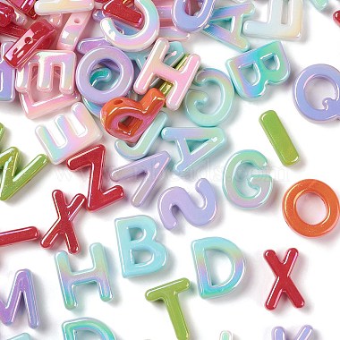 Mixed Color Letter Acrylic Beads