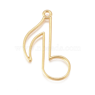 Golden Musical Note Alloy Pendants