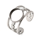304 Stainless Steel Cuff Ring Components(X-STAS-V012-01A-P)-1