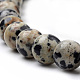 Chapelets de perles en jaspe dalmatien naturelle(G-S259-24-10mm)-3