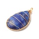 Lapis naturelles teints pendentifs lazuli(PALLOY-JF01332)-2