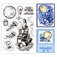 Custom PVC Plastic Clear Stamps, for DIY Scrapbooking, Photo Album Decorative, Cards Making, Human, 160x110x3mm(DIY-WH0448-0365)