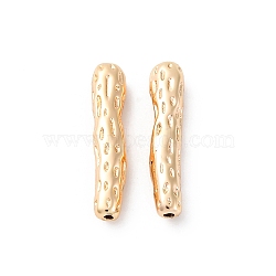 Brass Beads, Groove Tube, Real 18K Gold Plated, 22.5x4.5x4mm, Hole: 1mm(KK-D360-25G)