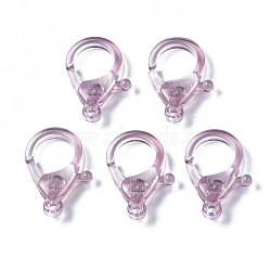 Transparent Acrylic Lobster Claw Clasps, Plum, 25.5x18x6mm, Hole: 1.8mm(TACR-T023-01A-03)