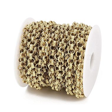 304 Stainless Steel Textured Rolo Chains(CHS-C022-05G)-2