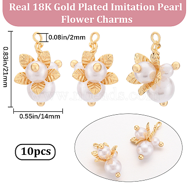 10Pcs ABS Plastic Imitation Pearl Pendants(KK-BBC0009-58)-2