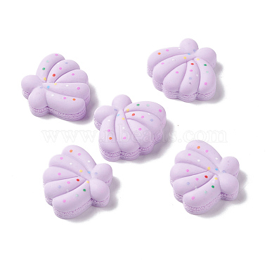 Lilac Shell Resin Cabochons