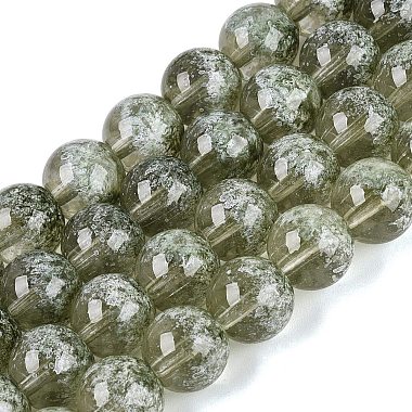 Transparent Half Spray Painted Glass Beads Strands(GLAA-Q110-02A-05)-1