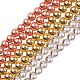 3 brins 3 couleurs galvanisent les brins de perles d'hématite synthétique non magnétiques(G-SZ0001-23)-1