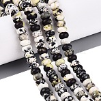 Natural Yellow Turquoise(Jasper) Beads Strands, Rondelle, Smooth, 7.5~8.5x4~5.5mm, Hole: 0.9~1mm, about 75~94pcs/strand, 14.76~15.35 inch(37.5~39cm)(G-N367-02A-10)