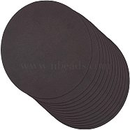 Blank Kraft Cards, Round Art Paint Kraft Board, for Mandala Painting DIY Coasters Painting Writing and Decorations, Black, 170x0.2mm, 20pcs/bag(DIY-WH-48A)