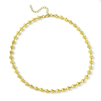 Ion Plating(IP) 304 Stainless Steel Bead Necklaces, Golden, 14.33 inch(36.4cm)