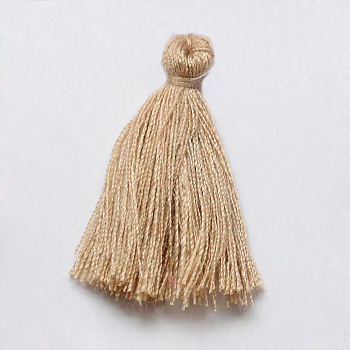 Handmade Cotton Tassel Decorations, Pendant Decorations, Wheat, 29~35mm