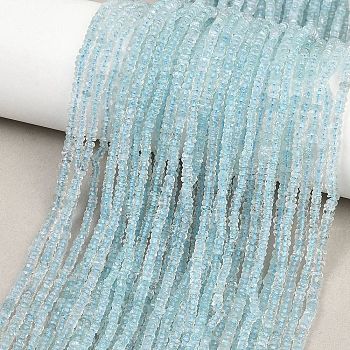 Natural Topaz Beads Strands, Rondelle, Faceted, 2.5~3x1~1.5mm, Hole: 0.1mm, about 255~272pcs/strand, 12.99''(33cm)