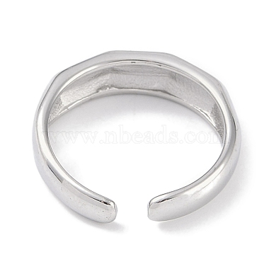 Bague ouverte en acier inoxydable anti-ternissement 304 pour femme(RJEW-C099-01P)-3