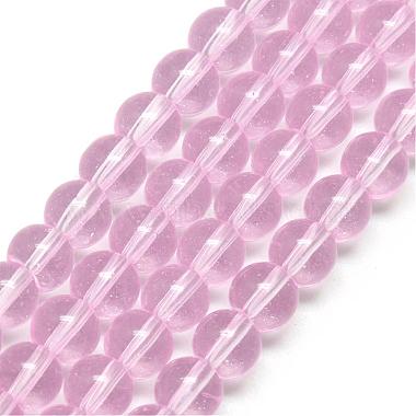 6mm PearlPink Round Glass Beads