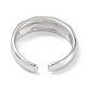 Bague ouverte en acier inoxydable anti-ternissement 304 pour femme(RJEW-C099-01P)-3