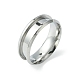 201 ajuste de anillo de dedo ranurado de acero inoxidable(STAS-TAC0001-10E-P)-1