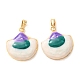 Brass Enamel Pendants(KK-CBA8606-02G)-1