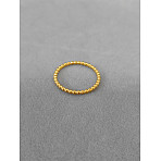 304 Stainless Steel Finger Rings for Couple, Real 18K Gold Plated, US Size 6(16.5mm)(FS-WG36BBF-01)