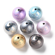 Opaque Acrylic Beads, Round, Mixed Color, 20mm, Hole: 2.5mm(X-SACR-F010-02)