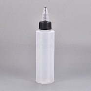 120ml Plastic Glue Bottles, White, 12.5x4.2cm, capacity: 120ml(DIY-WH0002-06H-120ml)