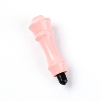Wood Handle, for Wax Seal Stamp, Wedding Invitations Making, Misty Rose, 7.7x2.45cm