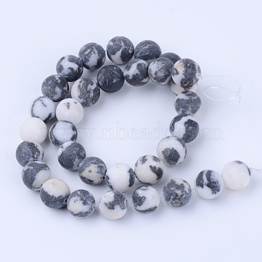 Chapelets de perles en zèbre naturel(X-G-Q462-6mm-01)-2