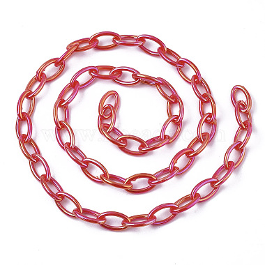 Chaînes de câbles en acrylique opaque(X-PACR-N009-001F)-2