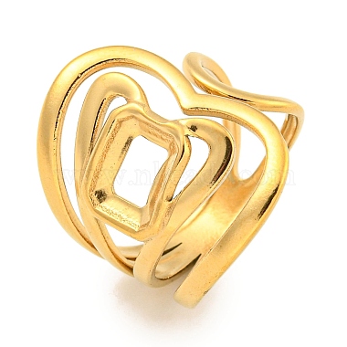 Heart 304 Stainless Steel Finger Rings