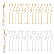 Elite 60Pcs 2 Colors Brass Earring Double Sided Eye Pins(FIND-PH0005-04)-1
