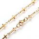 304 Stainless Steel Rosary Bead Necklaces(NJEW-E133-02G)-3