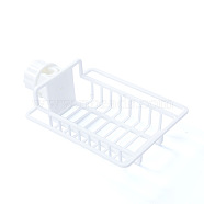 Plastic Faucet Storage Rack Hanging, Soap Sponge Storage Rack, White, 23x15.5x7cm, Inner Diameter: 17x9.5cm(AJEW-WH0114-25D)