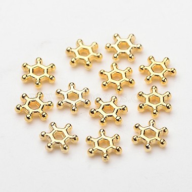 7mm Snowflake Plastic Spacer Beads