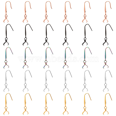 Mixed Color 316 Surgical Stainless Steel Earring Hooks