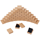 48pcs Kraft Cotton Filled Cardboard Paper Jewelry Set Boxes(CBOX-NB0001-28)-1