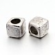 Tibetan Silver Beads Cube(AB227)-1