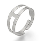 Adjustable 304 Stainless Steel Finger Ring Settings(X-STAS-R094-18)-1