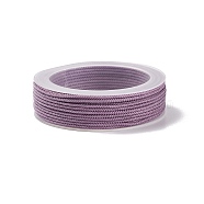 Braided Nylon Threads, Dyed, Knotting Cord, for Chinese Knotting, Crafts and Jewelry Making, Thistle, 1mm, about 21.87 yards(20m)/roll(NWIR-E023-1mm-08)