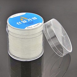 Korean Elastic Crystal Thread, Stretch Bracelet String, with Box, for Jewelry Making, Clear, 1mm, about 109.36 yards(100m)/roll(CT-J001-1mm)