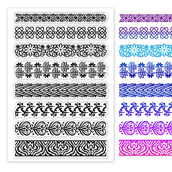 PVC Plastic Stamps, for DIY Scrapbooking, Photo Album Decorative, Cards Making, Stamp Sheets, Flower Pattern, 16x11x0.3cm(DIY-WH0167-56-252)