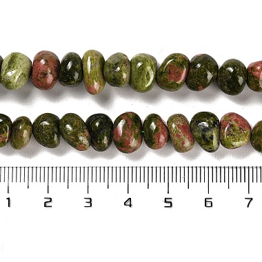 Natural Unakite Beads Strands(G-G053-C06-01)-5