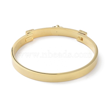 anillo chapado al vacío con brazaletes cuadrados de acero inoxidable 304(BJEW-G700-04G)-3